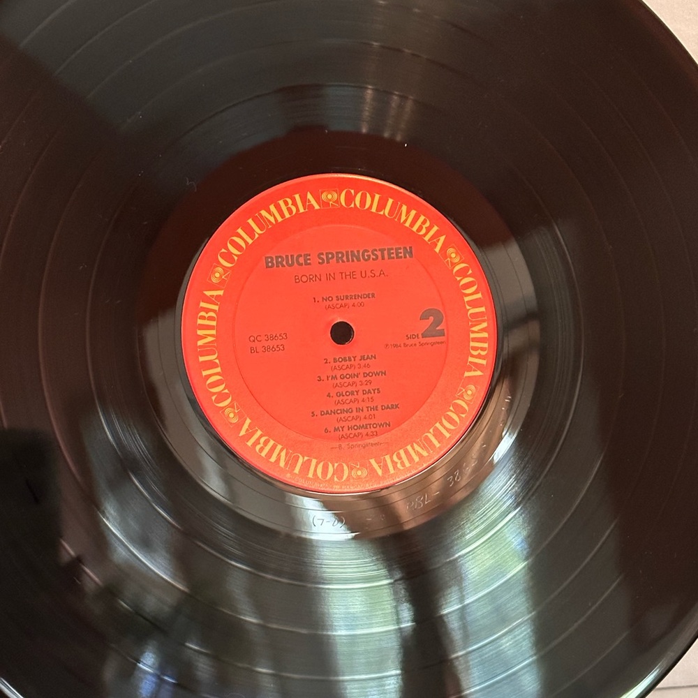 Bruce Springsteen Born in the U.S.A. original plastic sleeve vinyl record album - Picture 8 of 11